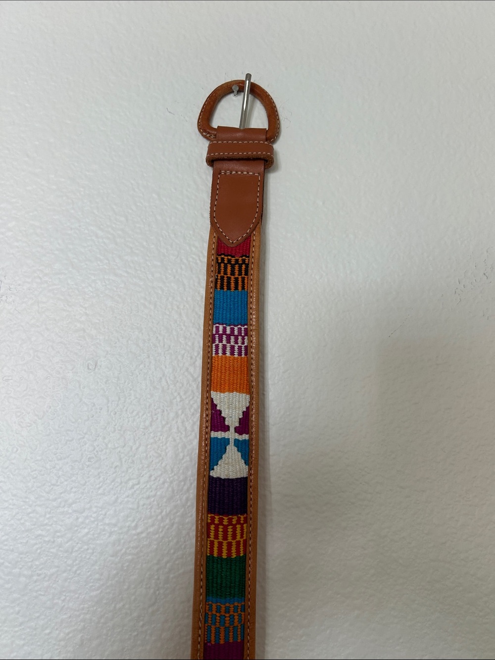 Handcrafted Multicolor Leather Belt - Picture 2 of 5